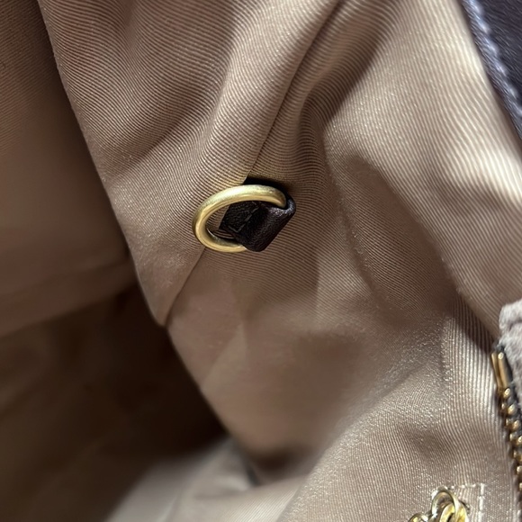 Coach Brown Leather/Suede Bag Vintage - Picture 14 of 16